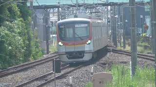 東武東上線　下り　普通　森林公園行き　東京メトロ17000系　ふじみ野駅　発着