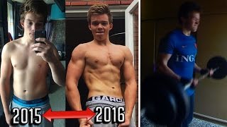 My 1 Year Body Transformation (15 - 16 Years Old) 'incredible' WORKOUT! - Calisthenics & Gym/Weights