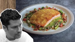How to make Salmon with Potato Scales Recipe