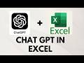 How to Use ChatGPT in Excel (Full Beginner Tutorial)