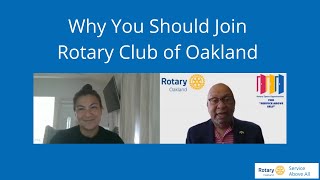 President Ces Butner Explains Why You Should Join Rotary Club of Oakland #3