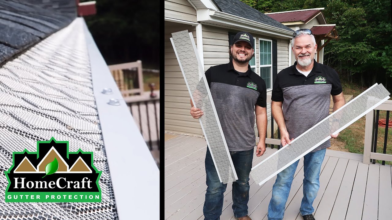 HomeCraft Gutter Protection - Pro Install For Leaf Free Gutters - YouTube