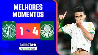 GUARANI 1 X 4 PALMEIRAS | MELHORES MOMENTOS | RODADA 6 | PAULISTÃO SICREDI 2025