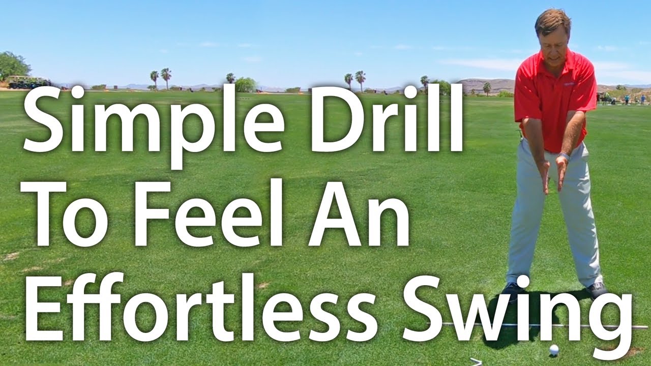 Simple Drill To Feel An Effortless Swing - YouTube