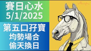 【賽日心水】沙田草泥混合 (1月5日)｜R5/6 均勢場合 偷天換日🌔｜馬師傅 Macfu