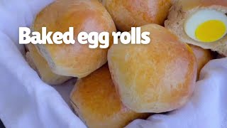 Perfect baked eggs roll