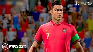 FIFA 22 - Portugal vs. Spain - UEFA Nations League Full Match PS5 Gameplay | 4K
