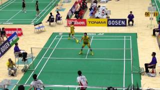 2015全日本実業団in京都 決勝 トナミ運輸対NTT東日本   園田嘉村vs小松崎竹内