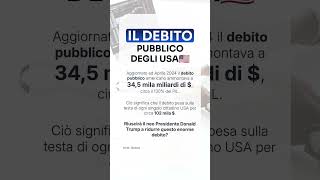 USA sempre più indebitati. Riuscirà Trump a ridurre il debito? 📈 #debitopubblico #usa #trump