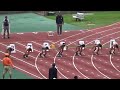 2019長野県新人　女子100m決勝 松本国際　南山