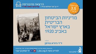 מדיניות הביטחון הבריטית בארץ ישראל באביב 1920 / ד\