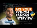 Master Data Scientist Interview Questions in Python | Pandas for Data Science