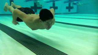 my buddy practicing underwater mask and snorkel recovery