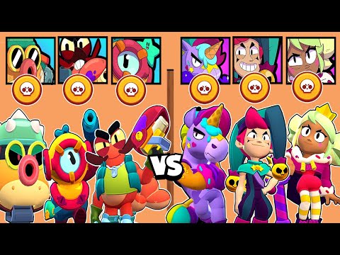 MAR PROFUNDO vs CANDYLAND | ¿CUÁL ES EL MEJOR TRIO DE BRAWLERS? | 3vs3 | ESTRELLAS DE PELEA