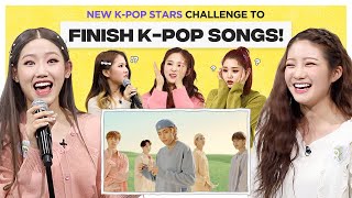 Can Kpop Rookie Group finish the lyrics of BTS, BLACKPINK \u0026 ITZY? l FLC l TRI.BE