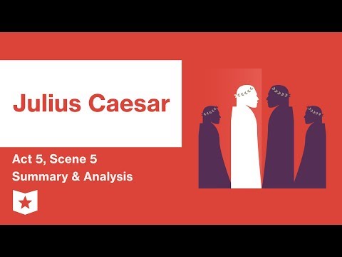 How does the allusion in this excerpt from Julius Caesar affect the readers understanding of the plot Act 5 Scene 5?