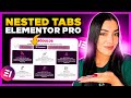 How to Create Nested TABS in Elementor WordPress [Step by step]