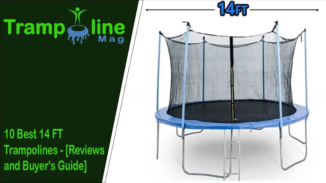 Upgraded 14FT Trampoline With Balance Bar & Basketball Hoop, 1 4MM ...