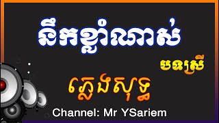 នឹកខ្លាំងណាស់ ភ្លេងសុទ្ធ​បទស្រី Nek Klang Nas Karaoke Pleng Sot