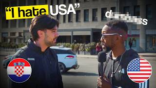 Asking Croatians what they think of USA in their Language