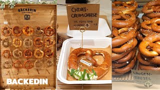 명동 롯데백화점본점 '베커린' 베이커리 / 팝업 스토어 브레첼 전문점 / the famous German-style Bretzel bakery 'BACKEDIN