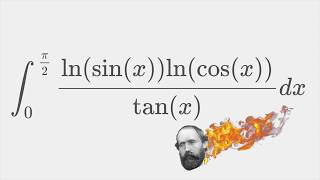 A crazy complex integral! - feat. Milo  [ ln(cos(x))ln(sin(x))/tan(x) from 0 to pi/2 ]