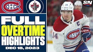 Montreal Canadiens at Winnipeg Jets | FULL Overtime Highlights