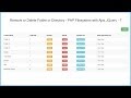 Remove or Delete Folder or Directory - PHP Filesystem with Ajax JQuery - 7