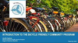 Webinar: Introduction to the Bicycle Friendly Community Program