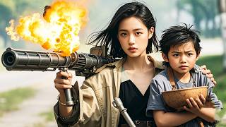 Gun King！日本女特工追殺中國女特工，不料靠小乞丐反敗為勝！⚔️  抗日 | Kung Fu #女特工 #槍戰 #動作 #電影