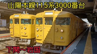 絶景！！ 115系3000番台   山陽本線 下関～岩国     2021年11月7日