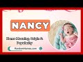 Nancy - Baby Girl Name Meaning, Origin & Popularity - RandomNames.com