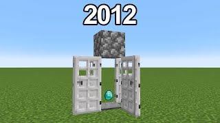 minecraft traps in 2012 vs now