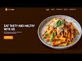 Food Ordering Website Using HTML & CSS | Step by Step Tutorial | Fast Code