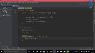 Java Object Oriented Programming 33 - Constructor with Parameters in Java