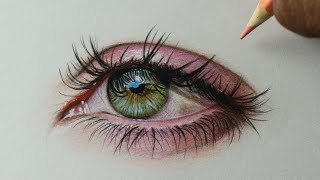 Como desenhar um olho verde PASSO A PASSO narrado