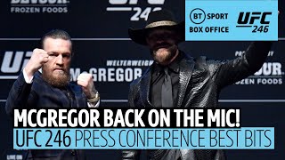 Conor McGregor and Cerrone's Press Conference best bits! | #UFC246