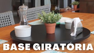 Como fazer uma base giratória para mesa de jantar