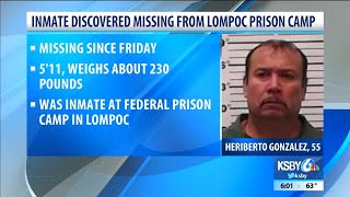 Inmate discovered missing from Lompoc Prison Camp