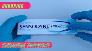 Unboxing Sensodyne Toothpaste / full box unboxing.