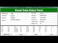 How To Create An Excel Data Entry Form With A UserForm -  Full Tutorial