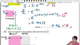 24.3c Ex2 ON14 P43 Q11 Reflected Intensity Ratio | A2 Ultrasound Waves | CAIE A Level Physics