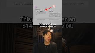 He Was Given a $143,000 Phone Bill For Traveling Overseas #shorts
