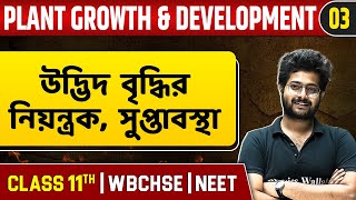 PLANT GROWTH AND DEVELOPMENT 03 | উদ্ভিদ বৃদ্ধির নিয়ন্ত্রক - 03 | Botany | Class 11//WBCHSE/NEET