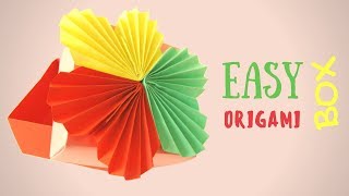 Origami box Paper Box easy Origami Masu Box with Lid - Creative diy projects