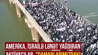 İranda hökumət tərəfdarları dəstək aksiyası keçirib