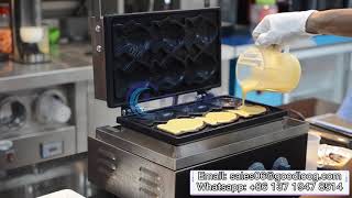 Commercial Taiyaki Maker 6pcs Mini Fish Taiyaki Waffle Machine for Sale