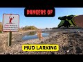 I Got Stuck In Quicksand Mud Larking Carpentersville Dam #mudlarking #magnetfishing #cville