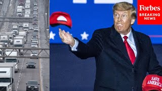 Trump Praises Anti-Vaccine Mandate Canadian Truckers' 'Freedom Convoy'