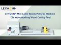 LEYMONN Mini Lathe Beads Polisher Machine | DIY Woodworking Wood Cutting Tool